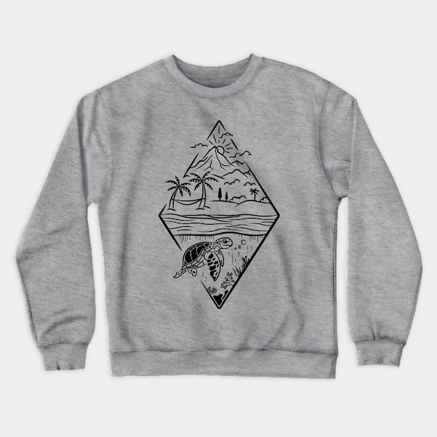 Calm and peaceful live Crewneck Sweatshirt by MonolineStore